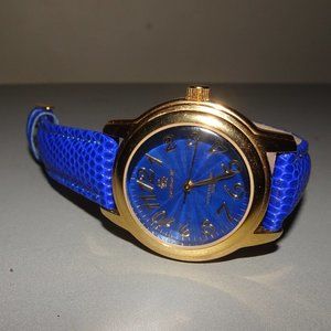 Pastorelli Genuine Leather Blue Band Wristwatch